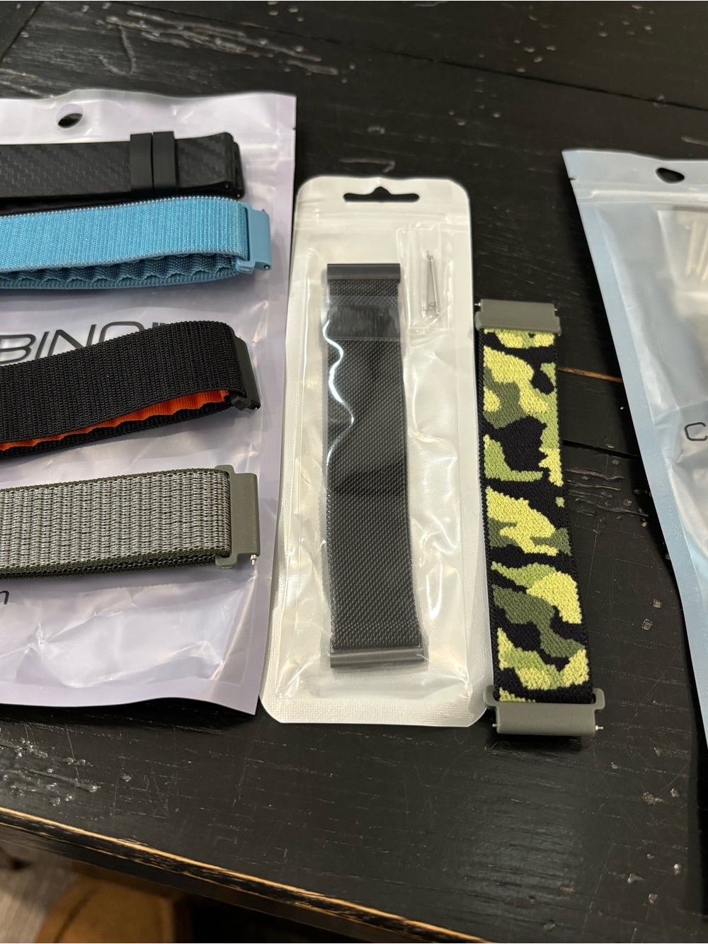 Men's Black Nylon Watch Band - Compatible Accessory
